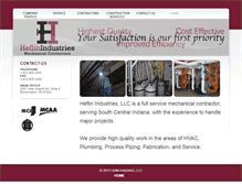 Tablet Screenshot of heflinind.com